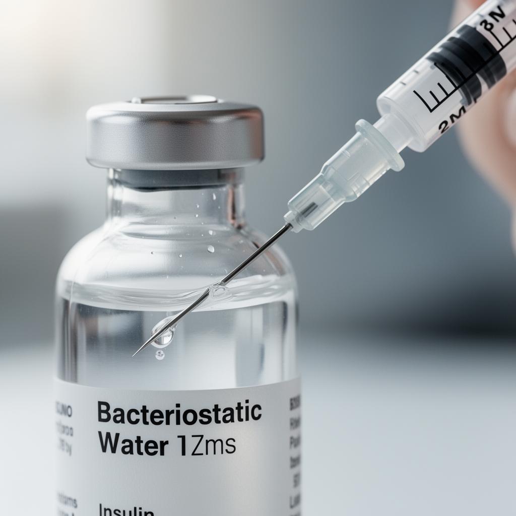 Passo 2 — Puxar a água bacteriostática